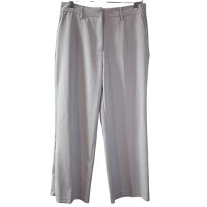 Anthropologie Bagatelle cropped trouser pant stretch light gray women’s 6 career